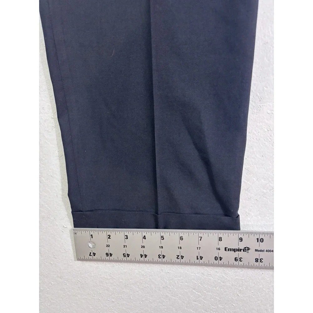 Jos A Bank 48L 40x30 2pc Pant Suit all season wool black slim fit two button‎